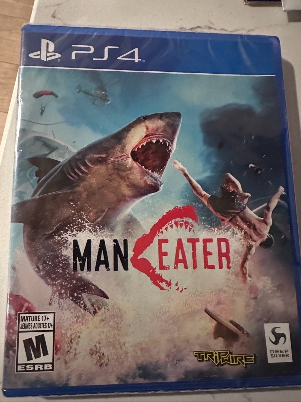 PS4 Man Eater Video Game Case Back Deep Silver TripWire